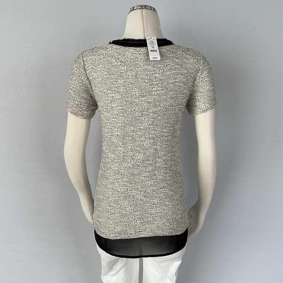 NWT WHBM Tweed Chain Boxy Top Size Small - Picture 15 of 16